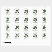 Speelgoed Fox Terrier-kerstcadeautjes Ronde Sticker (Vel)