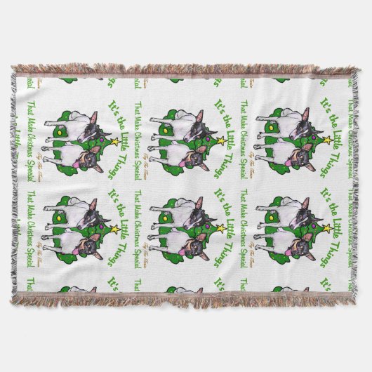 Speelgoed Fox Terrier Kerstmis Deken (Voorkant)