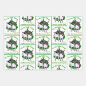 Speelgoed Fox Terrier Kerstmis Inpakpapier Vel (Voorkant 3)