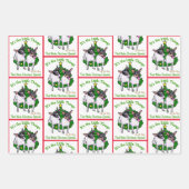 Speelgoed Fox Terrier Kerstmis Inpakpapier Vel (Voorkant 2)