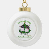 Speelgoed Fox Terrier Kerstmis Keramische Bal Ornament (Voorkant)