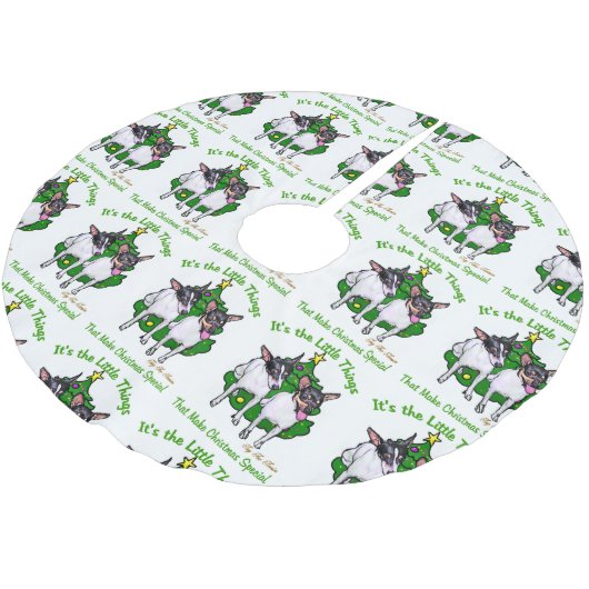 Speelgoed Fox Terrier Kerstmis Kerstboom Rok (Gekanteld)