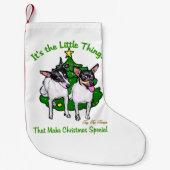 Speelgoed Fox Terrier Kerstmis Kleine Kerstsok (Voorkant)