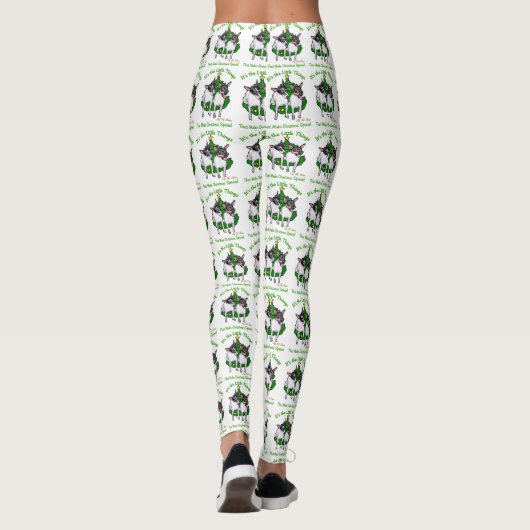 Speelgoed Fox Terrier Kerstmis Leggings (Achterkant)