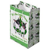 Speelgoed Fox Terrier Kerstmis Medium Cadeauzakje (Voorkant Gekanteld)