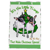 Speelgoed Fox Terrier Kerstmis Medium Cadeauzakje (Achterkant)