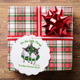 Speelgoed Fox Terrier Kerstmis Ornament Kaart