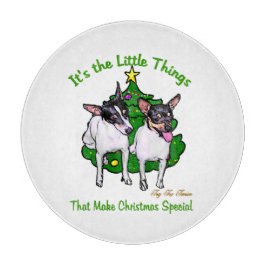 Speelgoed Fox Terrier Kerstmis Snijplank