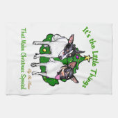 Speelgoed Fox Terrier Kerstmis Theedoek (Horizontaal)