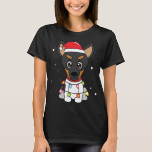 Speelgoed Fox Terriër Kerstverlichting Moeder Papa T-shirt