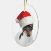 Speelgoed Fox Terrier-kerstversiering Keramisch Ornament (Links)