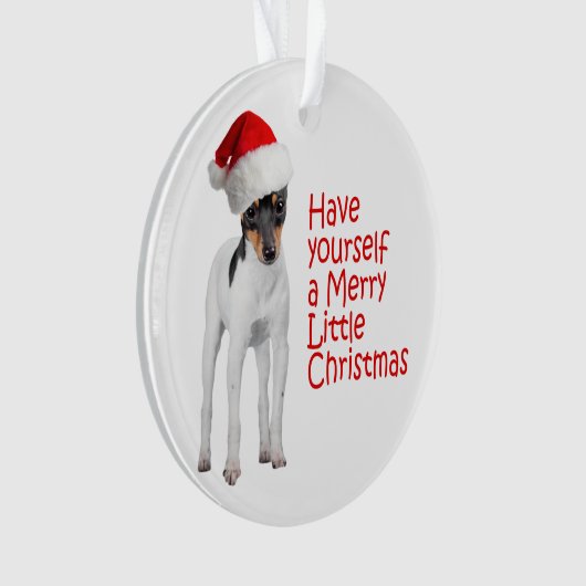 Speelgoed Fox Terrier-kerstversiering Ornament (voorkant)