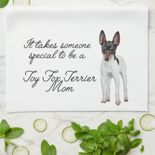 Speelgoed Fox Terrier Ma Kitchen Towel Theedoek (Gevouwen)