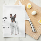Speelgoed Fox Terrier Ma Kitchen Towel Theedoek (Quarter Fold)