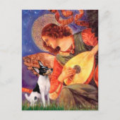 Speelgoed Fox Terrier - Mandolin Angel Briefkaart (Voorkant)