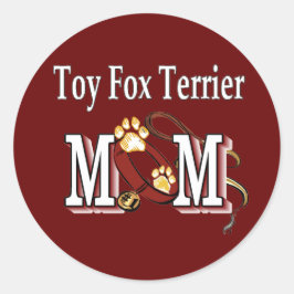 Speelgoed Fox Terrier MOM-cadeaus Ronde Sticker