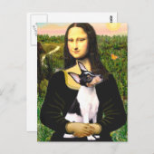 Speelgoed Fox Terrier - Mona Lisa Briefkaart (Voorkant / Achterkant)