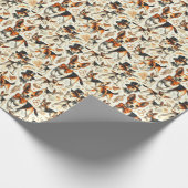 Speelgoed Fox Terrier Naadloos Cadeaupapier (Hoek)