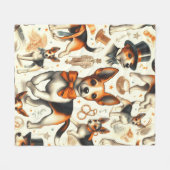 Speelgoed Fox Terrier Naadloos Fleece Deken (Voorkant (Horizontaal))