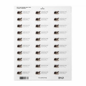 Speelgoed Fox Terrier Retour Adreslabels Etiket (Full Sheet)