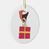 Speelgoed Fox Terrier Santa Hat Ornament (Rechts)