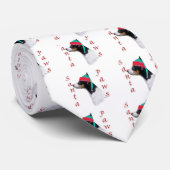 Speelgoed Fox Terrier Santa Paws Stropdas (Opgerold)