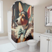  Speelgoed Fox Terrier schilderij Douchegordijn (In situ)