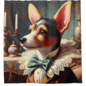  Speelgoed Fox Terrier schilderij Douchegordijn (Voorkant)