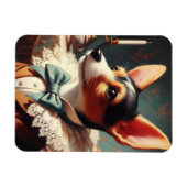 Speelgoed Fox Terrier schilderij Magneet (Horizontaal)