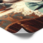  Speelgoed Fox Terrier schilderij Poster (Hoek)