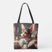  Speelgoed Fox Terrier schilderij Tote Bag (Achterkant)