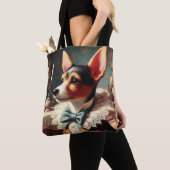  Speelgoed Fox Terrier schilderij Tote Bag (Dichtbij)