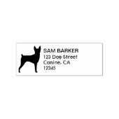 Speelgoed Fox Terrier Silhouet Retouradres Rubberstempel (Afrduk)