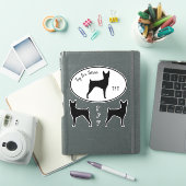 Speelgoed Fox Terrier Silhouettes Dogs Vinyl Stick Sticker (iPad Cover)