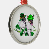 Speelgoed Fox Terrier St Pattys Metalen Ornament (Rechts)