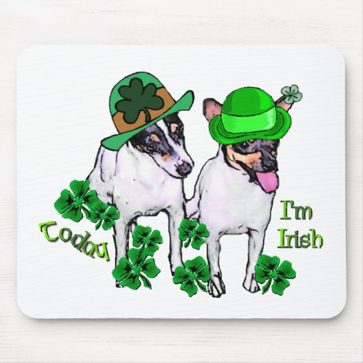 Speelgoed Fox Terrier St Pattys Muismat (Voorkant)