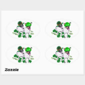 Speelgoed Fox Terrier St Pattys Ovale Sticker (Vel)