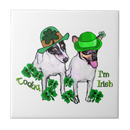 Speelgoed Fox Terrier St Pattys Tegeltje