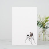 Speelgoed Fox Terrier Stationery Briefpapier (Staand voorkant)