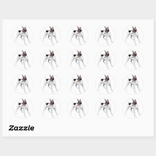 Speelgoed Fox Terrier Sticker (Vel)