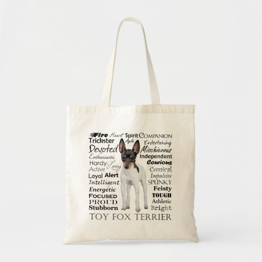 Speelgoed Fox Terrier Traits Canvas tas (Voorkant)