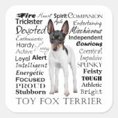 Speelgoed Fox Terrier Traits Stickers (Voorkant)