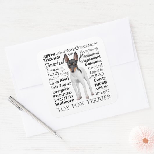 Speelgoed Fox Terrier Traits Stickers (Envelop)