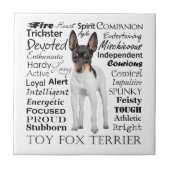 Speelgoed Fox Terrier Traits Tile Tegeltje (Voorkant)