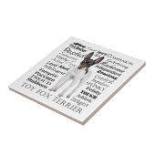 Speelgoed Fox Terrier Traits Tile Tegeltje (Zijkant)