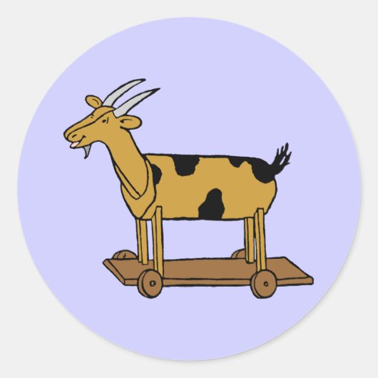 Speelgoed Geiten  kunst Sticker (Voorkant)