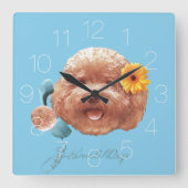 Speelgoed Gelukkig Gezicht Vierkante Klok (Voorkant)