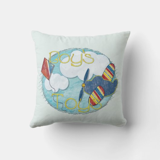 Speelgoed, gemengd media kussen (Achterkant)