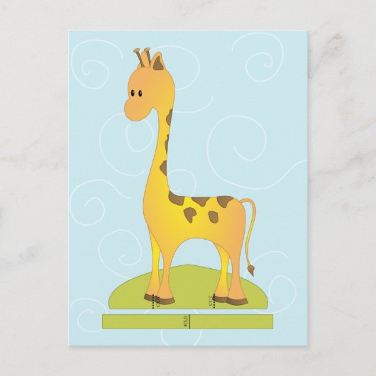 Speelgoed Giraffee Briefkaart (Voorkant)