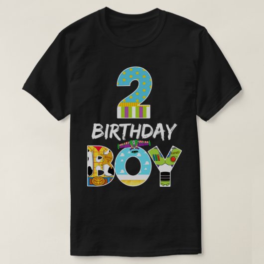 Speelgoed Grappig 2e Verjaardagsverhaal bday cadea T-shirt (Design voorkant)